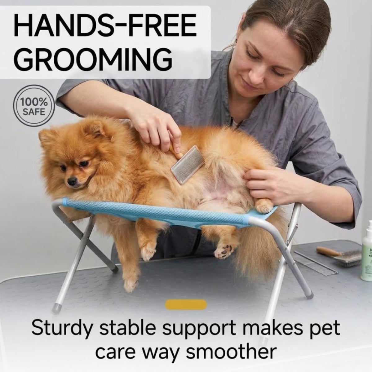 Pet Grooming Hammock Station