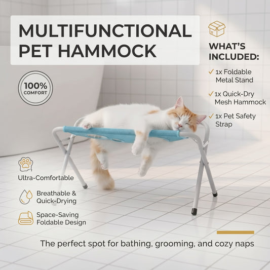 Pet Grooming Hammock Station